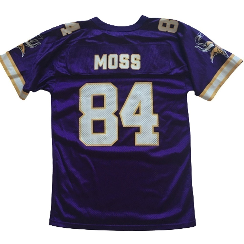 Reebok NFL Football Minnesota Vikings Jersey #84 Randy Moss Youth Medium